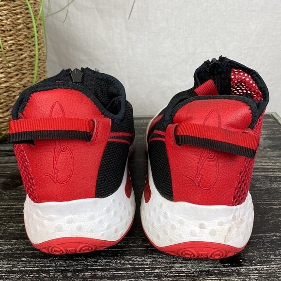 Nike Black & Red PG 4 Basketball Zip Up Athletic Sport Shoes 9 - Picture 4 of 8